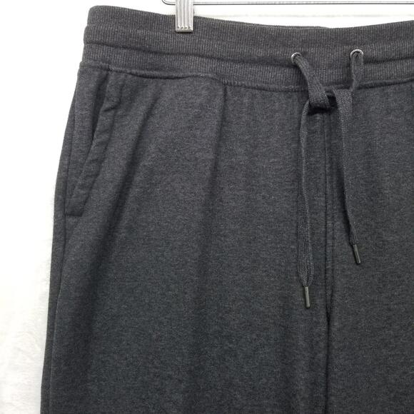 Orvis Luxe Fleece Jogger Pants Large Charcoal Gray Lounge Pant - Picture 5 of 12